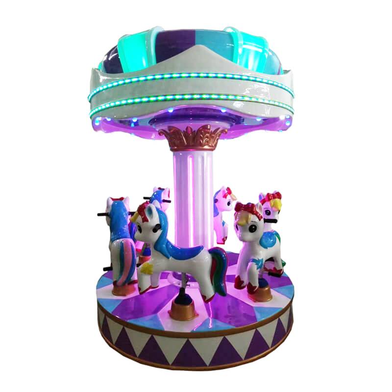 Fast delivery Storefront Kiddie Rides - coin operated carousel kiddie rides game machine for 6 kids – Meiyi