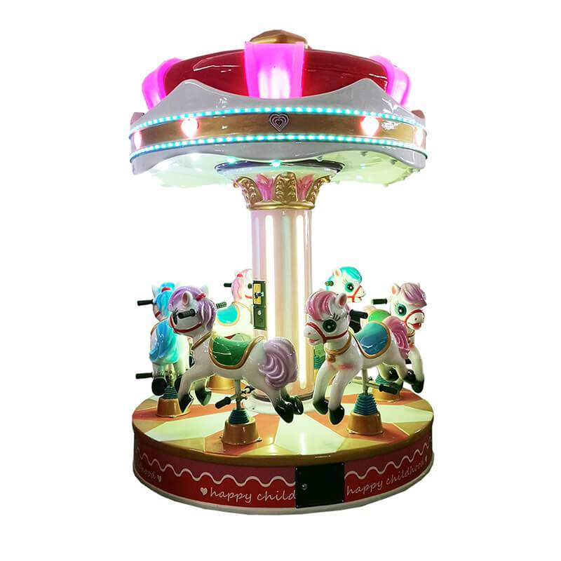 Reasonable price Bus Kiddie Ride - coin operated Merry-Go-Round horse kiddie rides game machine for 6 players – Meiyi