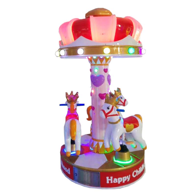 Factory wholesale Motor Kiddie Rides - coin operated horse kiddie rides game machine for 3 kids – Meiyi