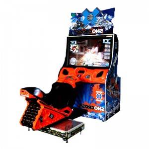 Amusement Park Coin Operated Simultor 42”LCD Snow Moto Racing Games Machine