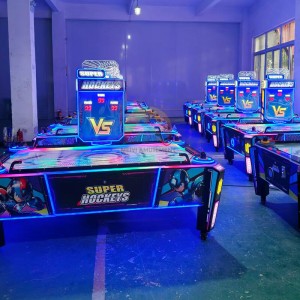 China High Quality Coin Operated Interactive Features Automatic Air Hockey Table Indoor Arcade Game machine factory and suppliers | Meiyi