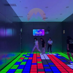 China New Arrival jump grid interactive game activate games sport game machine led floor game factory and suppliers | Meiyi