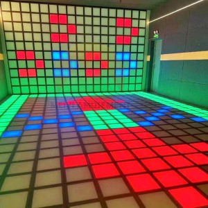 China New Arrival jump grids interactive game activate games led floor sport game room factory and suppliers | Meiyi