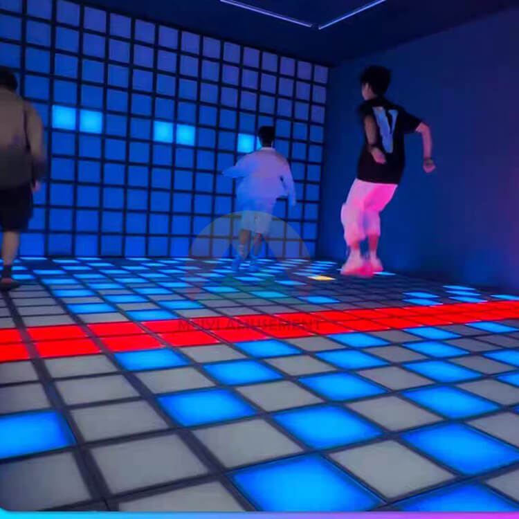 China New Arrival jump grids interactive game activate games led floor sport game room factory and suppliers | Meiyi Featured Image