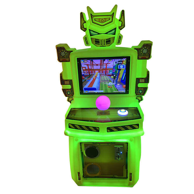 Factory wholesale Kids Coin Rides - Robot kids arcade Machin coin operated Parkour game machine – Meiyi