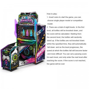 China New arrival Amusement Euqipment Coin Operated Simulator Shooting bottle game machine crazy shooter factory and suppliers | Meiyi