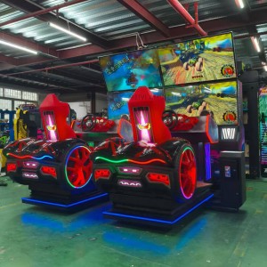 China New arrival Coin Operated  dual screen dynamic racing car game machine video game machine factory and suppliers | Meiyi